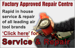 Rapid in house service & repair of all leading air tool brands